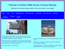 Tablet Screenshot of oconeeveteransmuseum.org